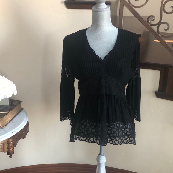 INC International Concepts Tops - HOST PICK! INC Black Lace Blouse